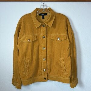 Forever 21, US size medium, Mustard Corduroy Jacket